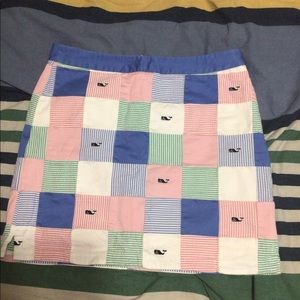 Vineyard Vines Pastel Patchwork Whale Skirt